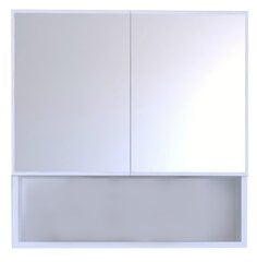 Шкаф для ванной, Асир, 70х70х17 см, белый цена и информация | Шкафчики для ванной | pigu.lt