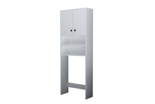 Шкаф, Асир, 62,5х181х26 см, белый цена и информация | Шкафчики для ванной | pigu.lt