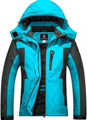 Женская водонепроницаемая горнолыжная куртка GEMYSE, синяя цена и информация | Женские куртки | pigu.lt
