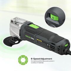 Galax pro universalus pjoviklis, 260 W, 6 reguliuojami greičiai, 15 000-22 000 aps./min., 39 dalys kaina ir informacija | Mechaniniai įrankiai | pigu.lt