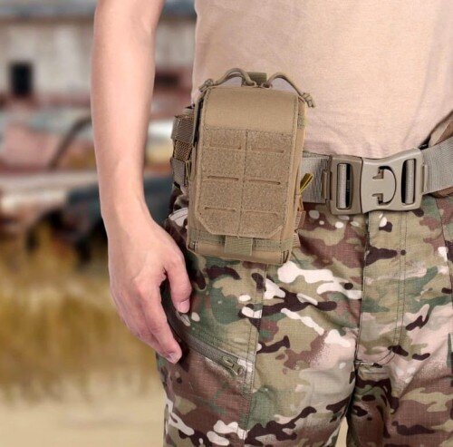 Vyriškas karinis taktinis krepšys F125, rudas kaina ir informacija | Kuprinės ir krepšiai | pigu.lt
