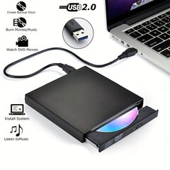 Внешний оптический DVD привод USB 2.0 цена и информация | Оптические устройства | pigu.lt