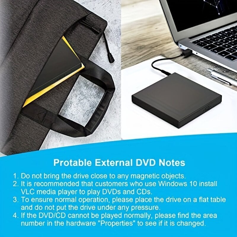 Išorinis DVD optinis įrenginys USB 2.0 kaina ir informacija | Optiniai įrenginiai | pigu.lt