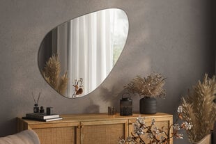Veidrodis Tulup, 67,6x67 cm, sidabrinis цена и информация | Зеркала | pigu.lt
