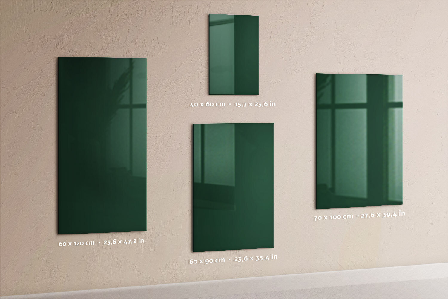 Magnetinė lenta Butelio Spalva Žalia, 40x60 cm kaina ir informacija | Kanceliarinės prekės | pigu.lt