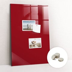 Magnetinė lenta Raudona Spalva, 40x60 cm kaina ir informacija | Kanceliarinės prekės | pigu.lt
