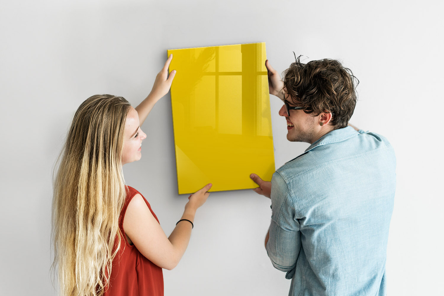 Magnetinė lenta Šviesiai Geltona Spalva, 40x60 cm kaina ir informacija | Kanceliarinės prekės | pigu.lt