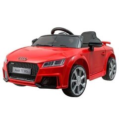 Vienvietis vaikiškas elektromobilis Audi TT RS, baltas kaina ir informacija | Elektromobiliai vaikams | pigu.lt