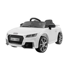 Vienvietis vaikiškas elektromobilis Audi TT RS, baltas kaina ir informacija | Elektromobiliai vaikams | pigu.lt