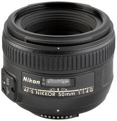 Nikon AF-S NIKKOR 50mm f/1.4G цена и информация | Объективы | pigu.lt