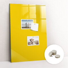Magnetinė lenta Šviesiai Geltona Spalva, 60x120 cm kaina ir informacija | Kanceliarinės prekės | pigu.lt