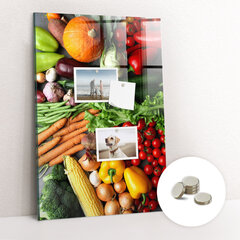 Magnetinė lenta Rudens Daržovės, 70x100 cm kaina ir informacija | Kanceliarinės prekės | pigu.lt