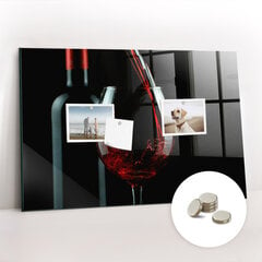 Magnetinė lenta Butelis Vyno, 90x60 kaina ir informacija | Kanceliarinės prekės | pigu.lt