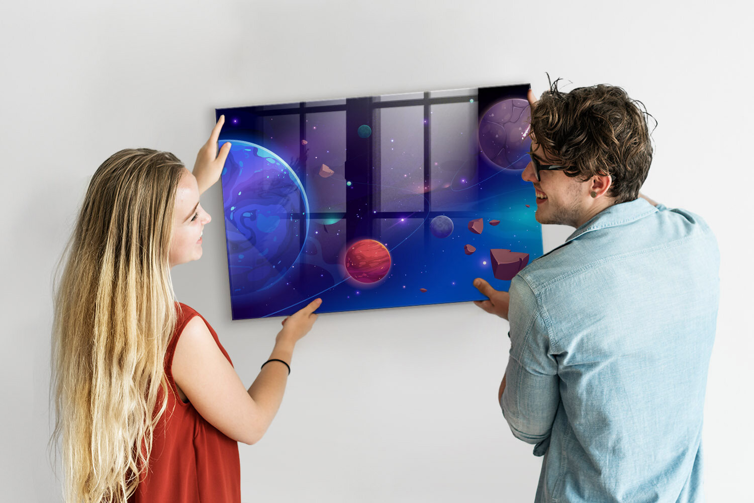 Magnetinė lenta Planetos Galaktika, 90x60 kaina ir informacija | Kanceliarinės prekės | pigu.lt