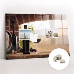 Magnetinė lenta Vyno Buteliai, 90x60 kaina ir informacija | Kanceliarinės prekės | pigu.lt