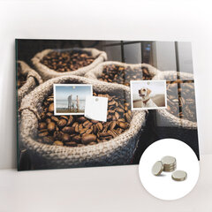 Magnetinė lenta Kavos Krepšiai, 90x60 kaina ir informacija | Kanceliarinės prekės | pigu.lt