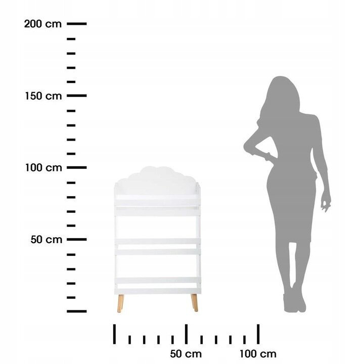Knygų lentyna Atmosfera, balta kaina ir informacija | Vaikiškos lentynos | pigu.lt