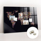 Magnetinė lenta Pasaulio Žemėlapis Nuo Taškų, 100x70 цена и информация | Kanceliarinės prekės | pigu.lt