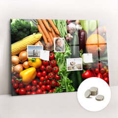 Magnetinė lenta Šviežios Daržovės, 100x70 kaina ir informacija | Kanceliarinės prekės | pigu.lt