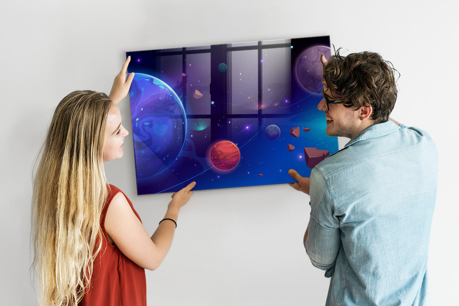 Magnetinė lenta Planetos Galaktika, 100x70 kaina ir informacija | Kanceliarinės prekės | pigu.lt