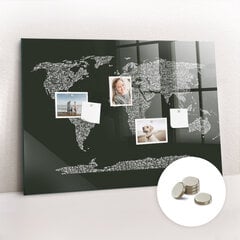 Magnetinė lenta Žemynų Vardai, 120x60 kaina ir informacija | Kanceliarinės prekės | pigu.lt