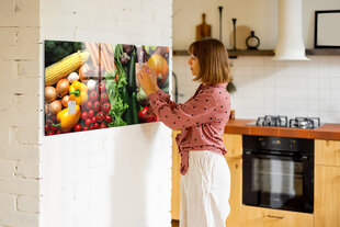 Magnetinė lenta Šviežios Daržovės, 120x60 kaina ir informacija | Kanceliarinės prekės | pigu.lt