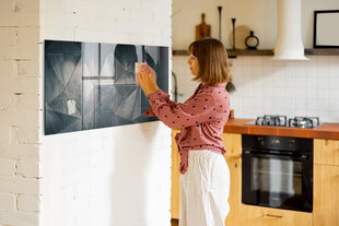 Magnetinė lenta Metalo Abstrakcija, 120x60 kaina ir informacija | Kanceliarinės prekės | pigu.lt