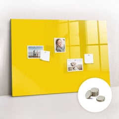 Magnetinė lenta Šviesiai Geltona Spalva, 120x60 kaina ir informacija | Kanceliarinės prekės | pigu.lt