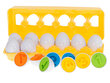 Kiaušinių dėklas - dėlionė, 12 vnt. kaina ir informacija | Lavinamieji žaislai | pigu.lt