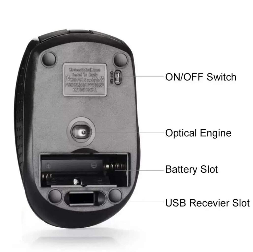 Factory USB 2,4 GHz kaina ir informacija | Pelės | pigu.lt