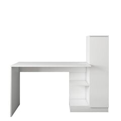Стол Asir, 120x72x40 см, белый цена и информация | Компьютерные, письменные столы | pigu.lt