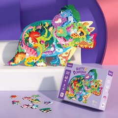 Silueto dėlionė MiDeer Dinozaurų slėnis, 48 d. kaina ir informacija | Dėlionės (puzzle) | pigu.lt