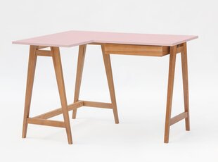 Rašomasis stalas Luka, 115x85 cm, rožinis kaina ir informacija | Kompiuteriniai, rašomieji stalai | pigu.lt