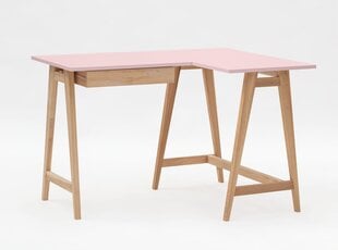 Rašomasis stalas Luka, 115x85 cm, rožinis kaina ir informacija | Kompiuteriniai, rašomieji stalai | pigu.lt