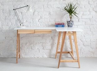 Rašomasis stalas Luka, 135x85 cm, pilkas kaina ir informacija | Kompiuteriniai, rašomieji stalai | pigu.lt