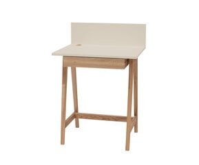 Rašomasis stalas Luka, smėlio spalvos kaina ir informacija | Kompiuteriniai, rašomieji stalai | pigu.lt