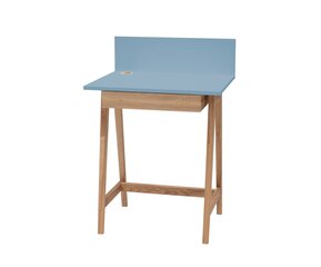 Rašomasis stalas Luka, mėlynas kaina ir informacija | Kompiuteriniai, rašomieji stalai | pigu.lt