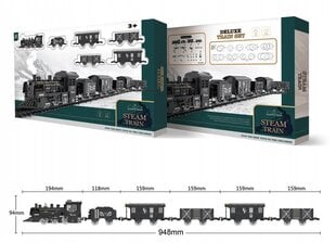 Круговой поезд со звуковыми эффектами Handlotek, серый, 71 x 45  цена и информация | Игрушки для мальчиков | pigu.lt