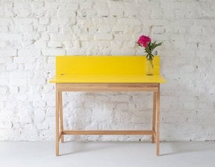 Rašomasis stalas Luka, geltonas kaina ir informacija | Kompiuteriniai, rašomieji stalai | pigu.lt