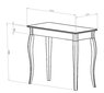 Konsolinis stalas Lillo, žalias kaina ir informacija | Stalai-konsolės | pigu.lt