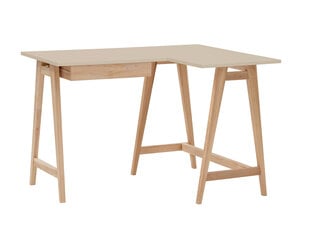 Rašomasis stalas Luka, 115x85 cm, rudas kaina ir informacija | Kompiuteriniai, rašomieji stalai | pigu.lt