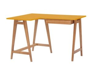 Rašomasis stalas Luka, 115x85 cm, geltonas kaina ir informacija | Kompiuteriniai, rašomieji stalai | pigu.lt