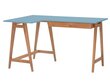 Rašomasis stalas Luka, 135x85 cm, mėlynas kaina ir informacija | Kompiuteriniai, rašomieji stalai | pigu.lt