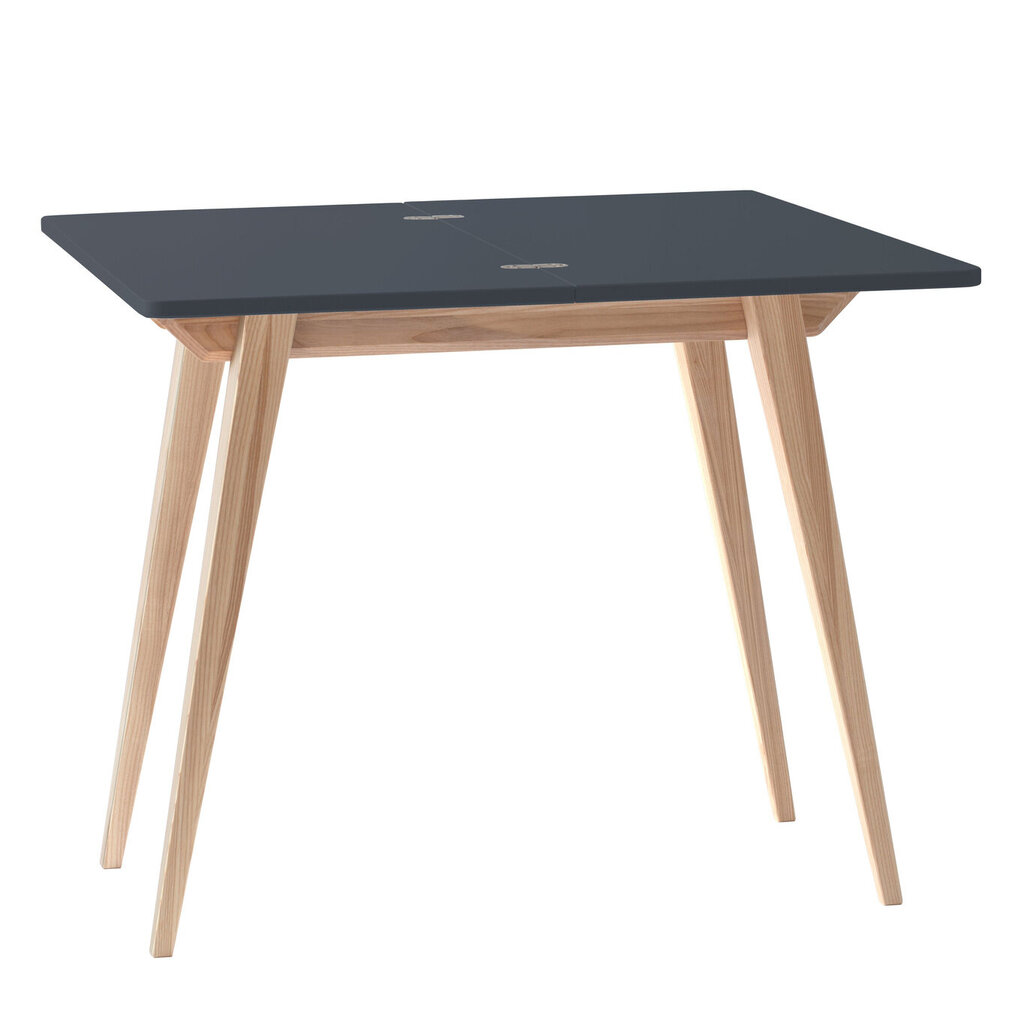 Stalas Envelope, 45x90 cm, tamsiai pilkas цена и информация | Virtuvės ir valgomojo stalai, staliukai | pigu.lt