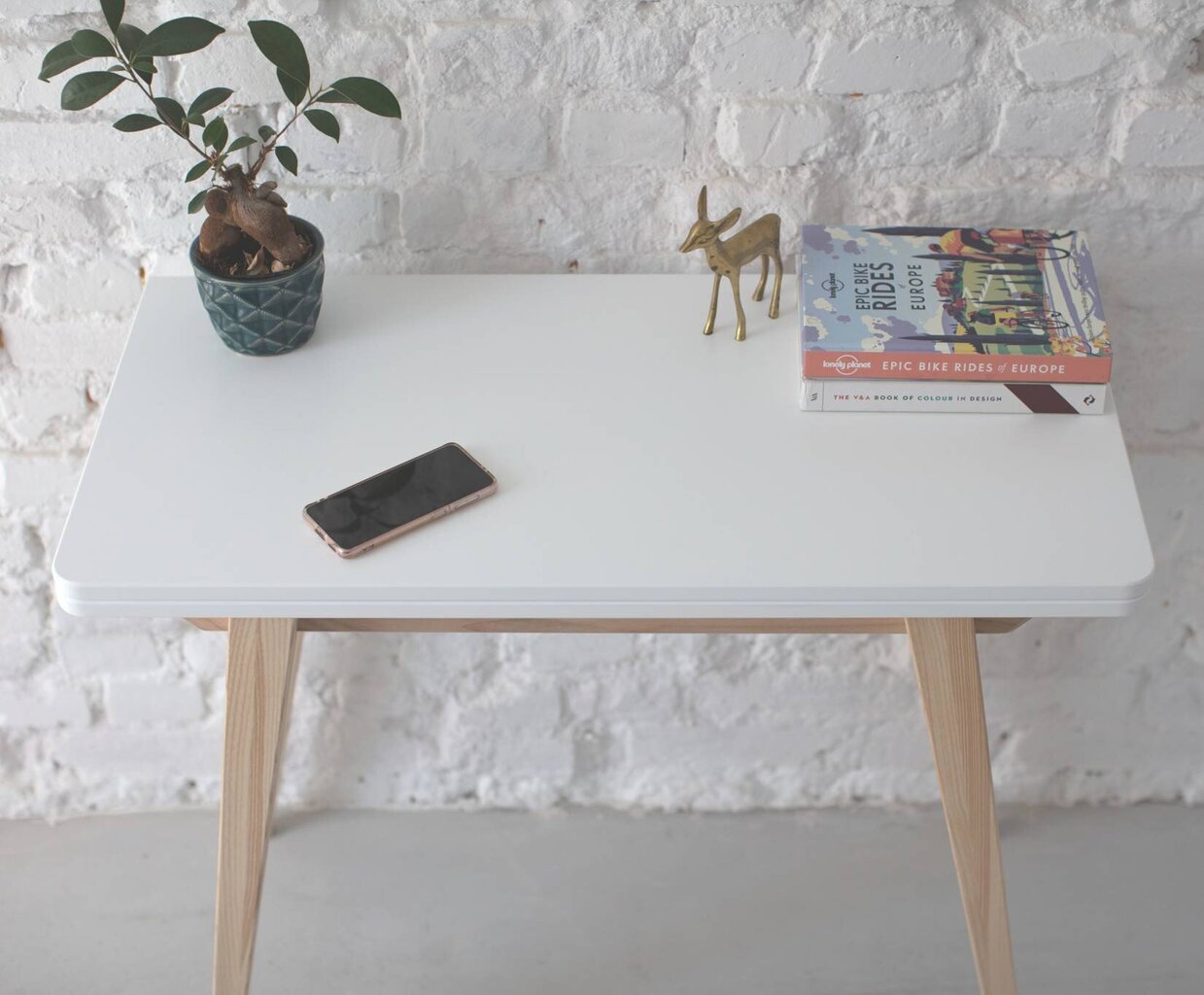 Stalas Envelope, 45x90 cm, tamsiai pilkas kaina ir informacija | Virtuvės ir valgomojo stalai, staliukai | pigu.lt