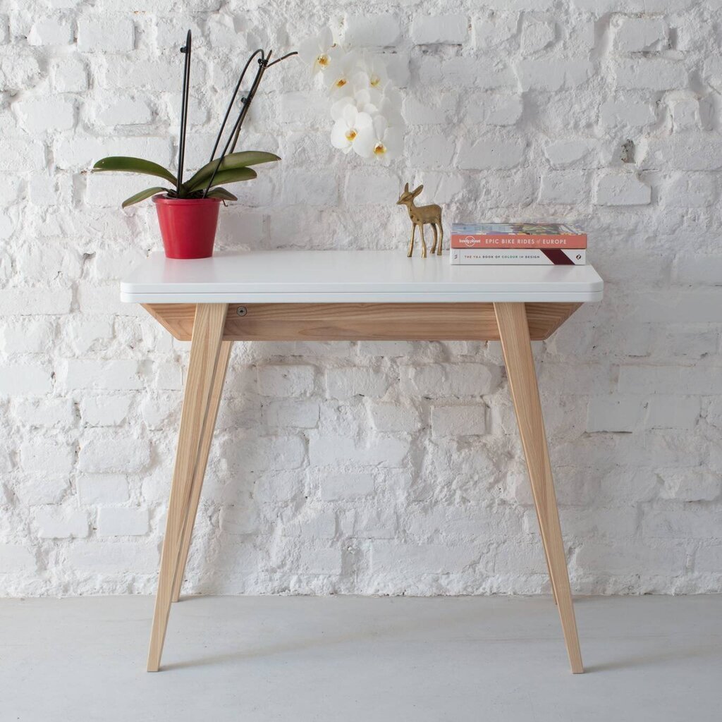 Stalas Envelope, 45x90 cm, tamsiai pilkas kaina ir informacija | Virtuvės ir valgomojo stalai, staliukai | pigu.lt