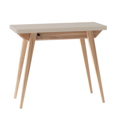 Stalas Envelope, 45x90 cm, smėlio spalvos kaina ir informacija | Virtuvės ir valgomojo stalai, staliukai | pigu.lt