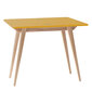 Stalas Envelope, 45x90 cm, geltonas kaina ir informacija | Virtuvės ir valgomojo stalai, staliukai | pigu.lt