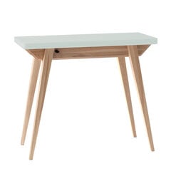 Stalas Envelope, 45x90 cm, šviesiai žalias kaina ir informacija | Virtuvės ir valgomojo stalai, staliukai | pigu.lt