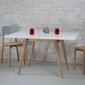 Stalas Envelope, 65x90 cm, baltas kaina ir informacija | Virtuvės ir valgomojo stalai, staliukai | pigu.lt